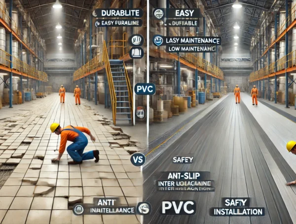 Ceramic Flooring or PVC Interlocking Tiles: What’s Best for High-Traffic Industrial Spaces?